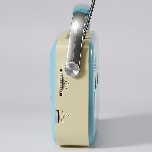 Miniatura 8 de Radios portátiles, radio Bluetooth, funciona con pilas y enchufe de pared para el hogar y el aire libre, esfera grande fácil de usar, regalos para