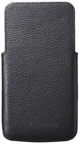BlackBerry Leather Pocket Case for Z30 - Retail Packaging - Black