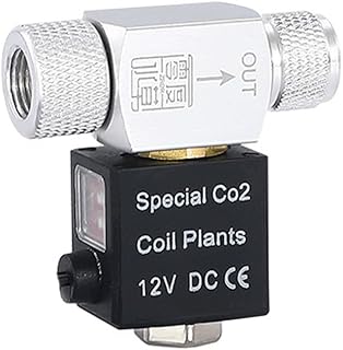 水槽 CO2電磁弁 CO2添加システム 電磁バルブ アクアリウム 防水 静音 小型 軽量 低発熱 耐久 タイマー連動 水草育成 CO2レギュレーター アクアリウム (シングルヘッド)