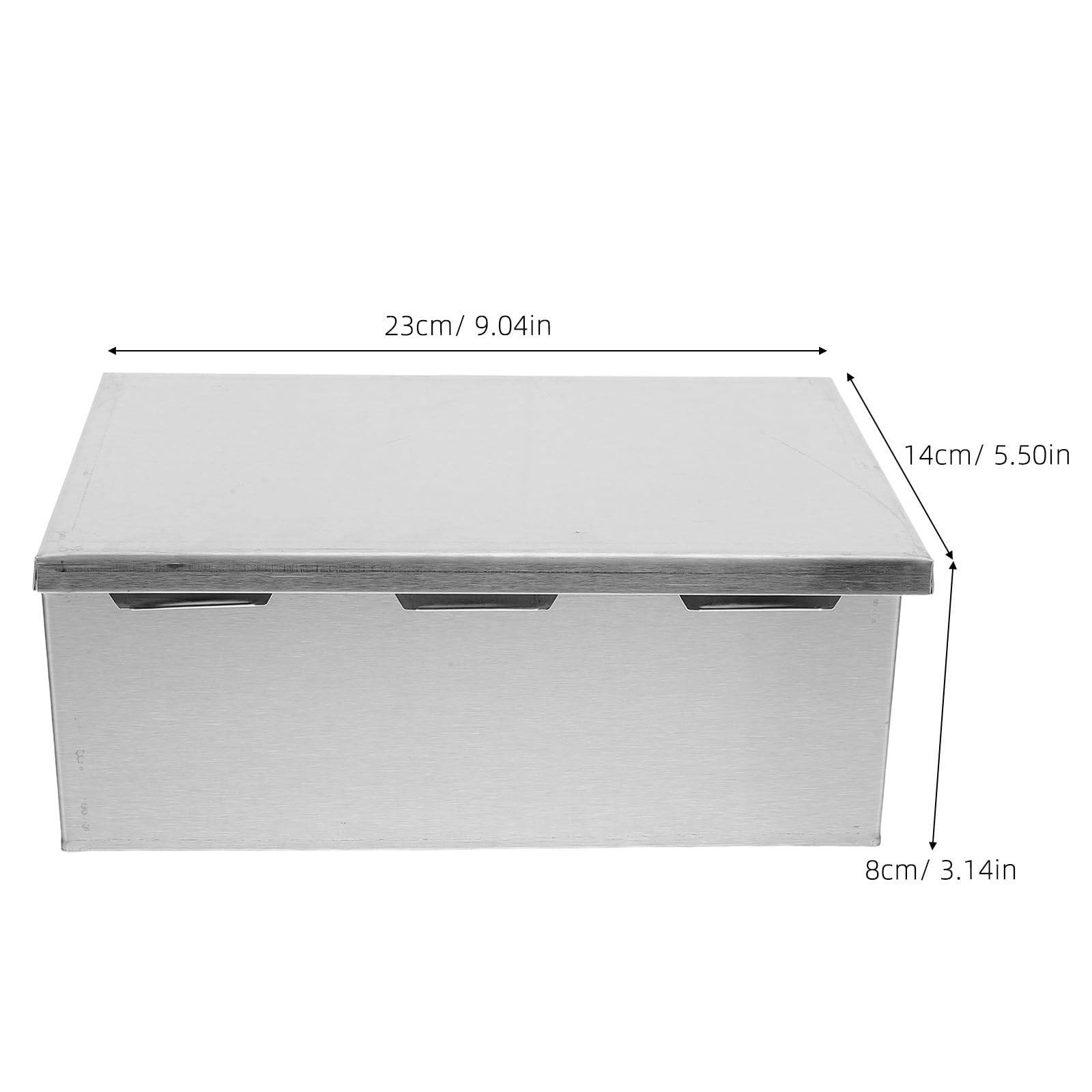 GALPADA Edelstahl Gewürzaufbewahrungsbox mit Deckel und Löffel 3 Fächer Rostbeständig und Einhändige Bedienung für Küche im Sommer