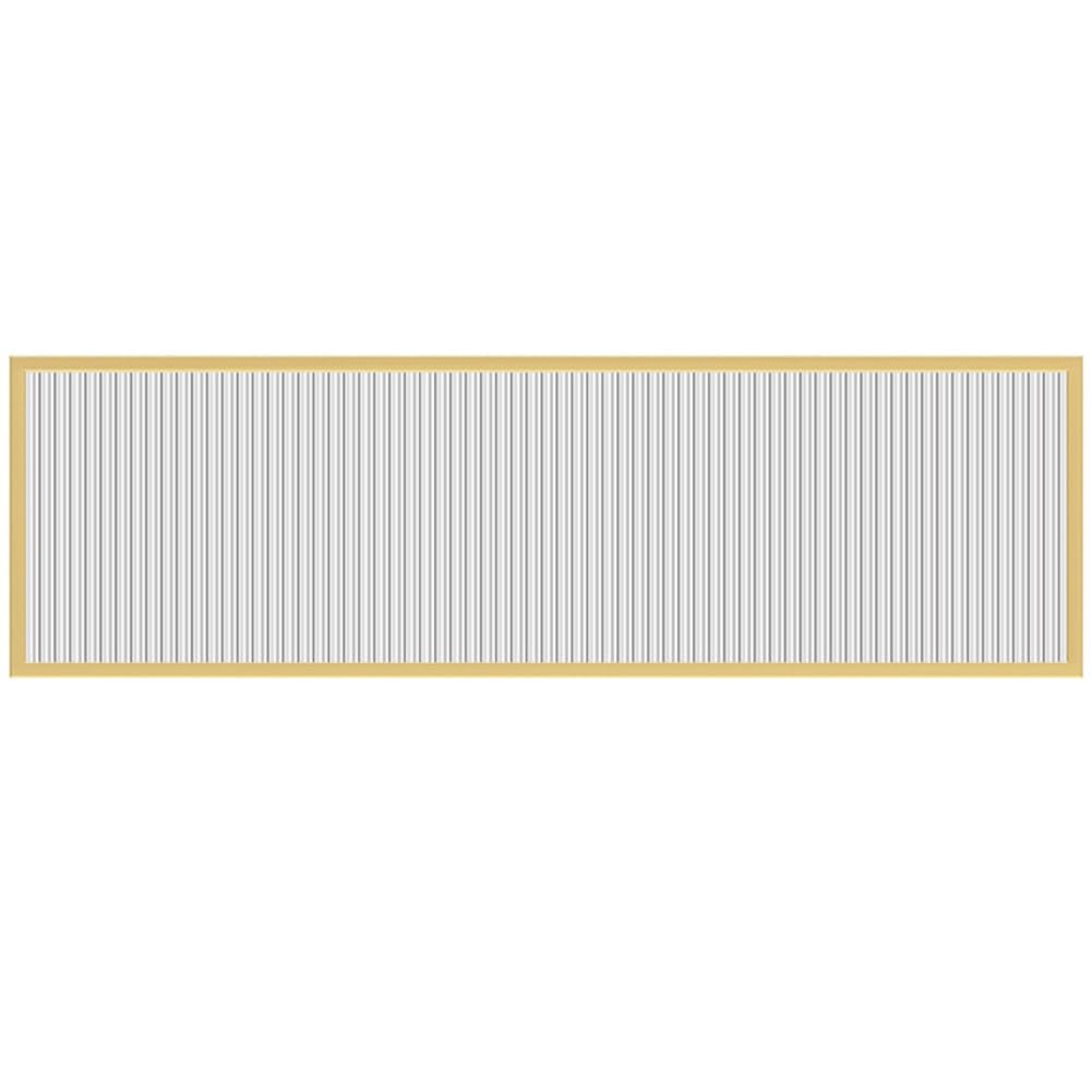 Metal Frame Countertop Partition Screen Panels, Iron Translucent Countertop Room Divider, Black and Gold, Multiple Sizes(Gold,40x70cm/15.74x27.55in)