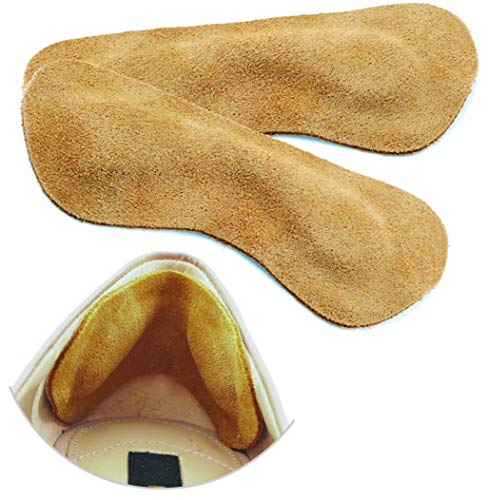 Leather Heel Grips Liner Cushions Inserts for Loose Shoes, Improved Shoe Fit