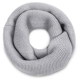 Justay Unisex Hiver Écharpe Tricot Chaud Snood Femme Foulard Homme Foulard