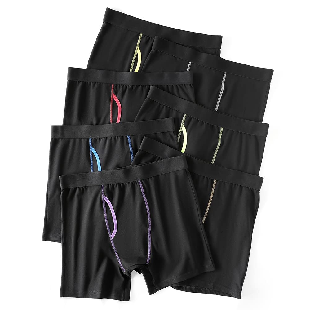 Boxer Uomo 5 Pack Boxer Briefs Cotone Elasticizzati Mutande