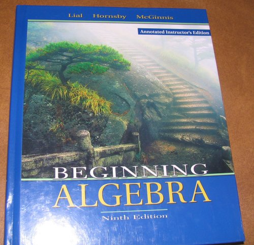 Beginning Algebra (Annotated Instructor's Edition) 0321127129 Book Cover
