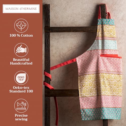 Maison d'Hermine Schürze, 100% Baumwolle (70 cm x 85 cm, 1er-Set) – Ansicht 2