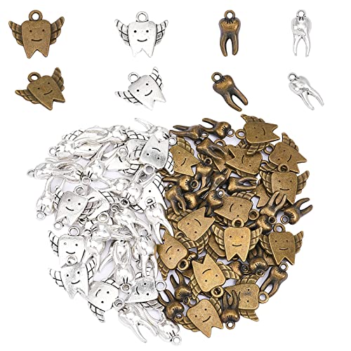 Colgantes de dientes de aleación CHGCRAFT ideales para regalar joyas hechas a mano