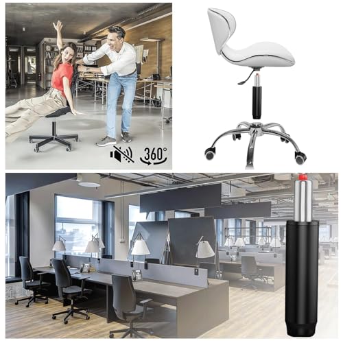 LNGJIN Verin a Gaz Tabouret,Longueur 270-390mm,Charge Maximale 200 kg,Ressort à Pression de Gaz,Vérin à gaz pour Chaise Pivotante,Vérin a Gaz de Rechange pour Fauteuil Tabouret,Noir – vue 5