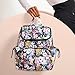 Vera Bradley Women's Featherweight Backpack Bookbag, Black, One Size