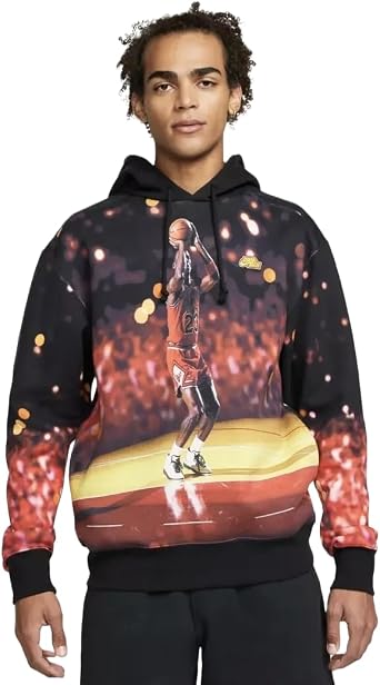 Nike Jordan Jumpman Mens Fleece Pullover Hoodie as1, alpha, m, regular, regular, Standard, Black, Medium