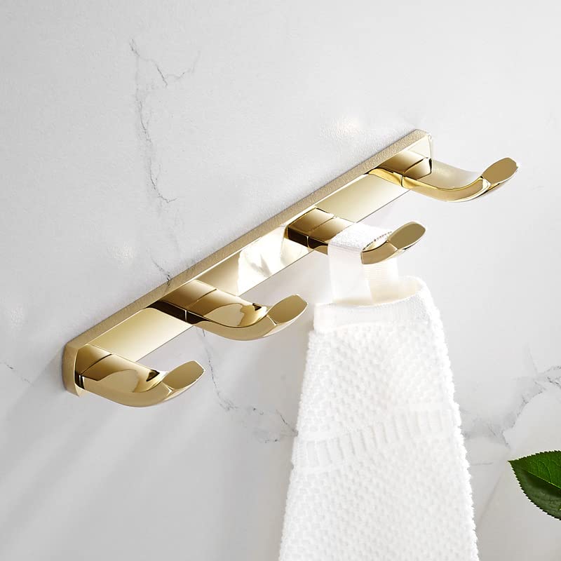 Toallero Toallero de baño Estante de toallero Herrajes de baño, Anillo de Toalla - Oro