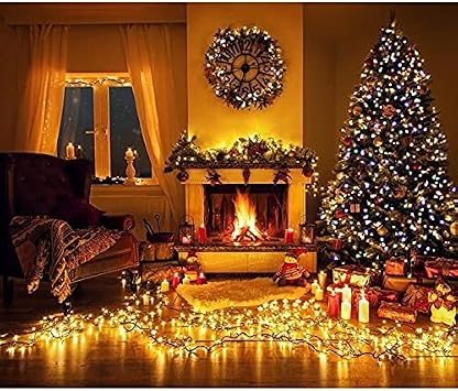 TechnoSmart Solar 100 Ledli 12 Metre Bahçe Aydınlatma Dekorasyon Güneş Enerjili Led Sarı Işık