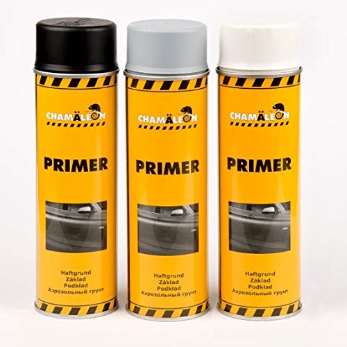 Chamäleon 1K Grundierung Spray 500ml Füller Acryl Primer Filler Schichtfüller Korrosionsschutz (Grau, 6)