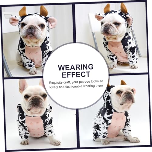 Disfraz para perro con diseño de vaca tamaño S miniatura 5