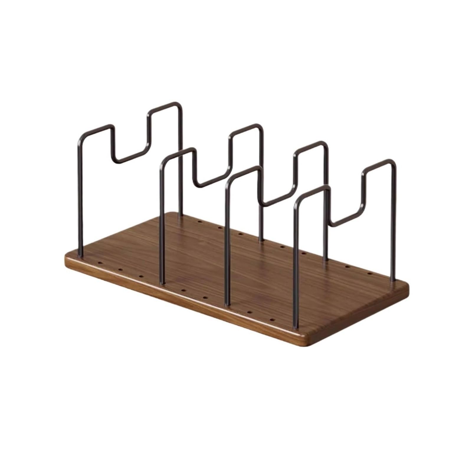 Lizhuzhuzs28 Bookcase Shelf Home Open Adjustable Wooden Bookshelf with Detachable Metal Bracket Bookshelf Display