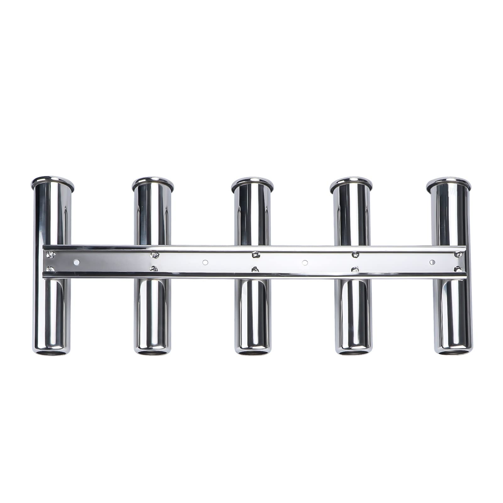 Portacanne da barca Accessori for barche 5 Link Porta da pesca Supporto 5 Tubi Asta Pod Rack in acciaio inox Barca in acciaio inox Yacht marino