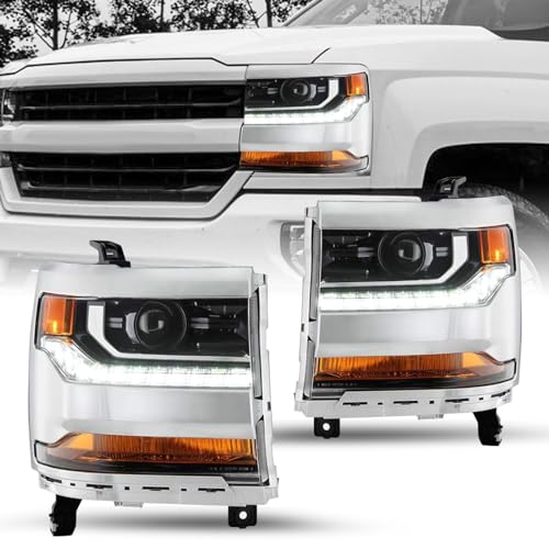 JSBOYAT HID/Xenon for 2016-2019 Chevy Silverado 1500 Headlight Assembly