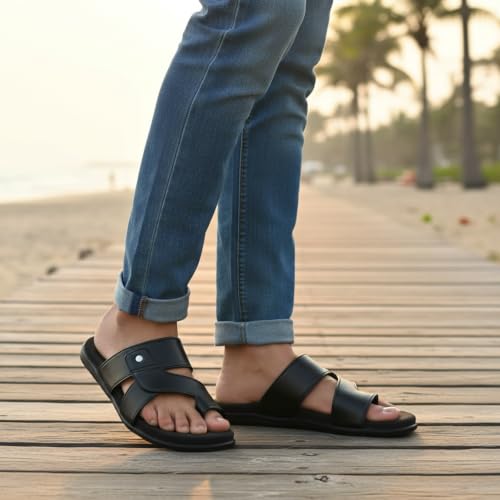 Image of DR PLUS Men's Healthcare, Diabetic and Orthopedic MCR /MCP Footwear /Sandals /Slipper /Chappal