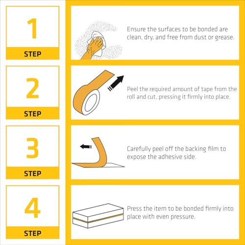Image of SIKA - Pack of 2 Double Sided Tape - Sikabond Mammoth Grip IN - Multipurpose Removable Traceless Mounting Adhesive Tape for Walls /Home /Office - Strong Sticky Strips Grip Tape - Transparent 15mmx3m