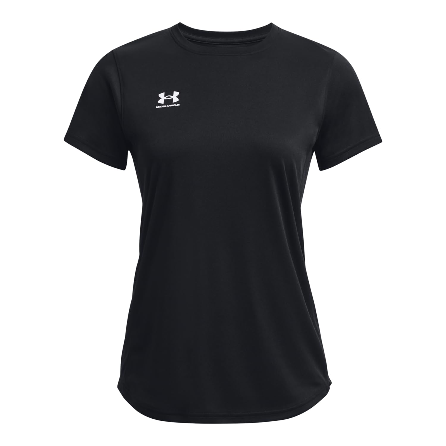 Under Armour 1379603-1-LG Women's UA Challenger Training Short Sleeve Black LG