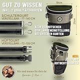 GIZZY® DAS ORIGINAL | Leckerlitasche für Hunde + REGENHAUBE | Leckerlibeutel für Hunde mit praktischer Einhand-Öffnung | Hunde Leckerlitasche für Training & Welpenerziehung | Gassi Tasche Hund [Beige]