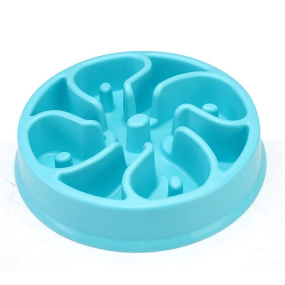 No brand Pets Feeder Dog Bowl Slow Eating Bloat Stop Food Plate Maze Interactive Puzzle Cat Anti Skid Dishes Tray Home Pet Accessories one size blue 3