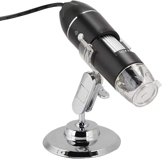 1600X USB Microscope, HD Digital Portable Microscope USB Video Camera 2MP 1600x1200 with 8 LED