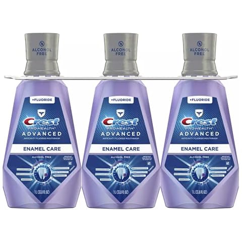 3 Pack -Crest Pro-Health Advanced with Extra Deep Clean Mouthwash, Clean Mint, 33.8 Fluid Ounce Cover