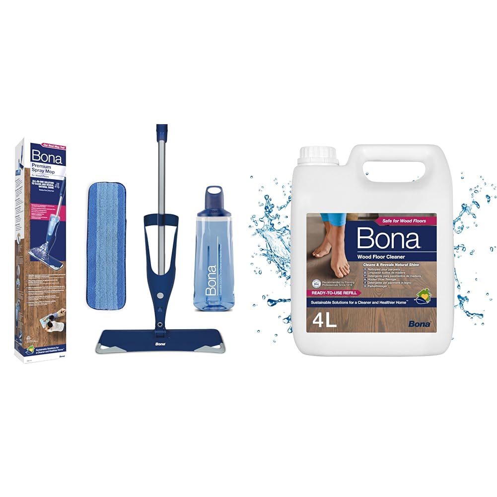 Balai spray Bona élimine les taches sur parquets sans seau ni traces
