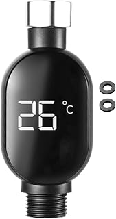 Shower Thermometer - Water Temperature Gauge | Instant Digital Display Monitor for Baby Bath Shower Kitchen Restroom, Hotel & Home Bathroom Fixtures Waterproof Design