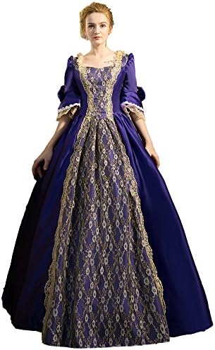 XNAIHUAFEI Women's 18th Century Purple Costumes Medieval Size US 16