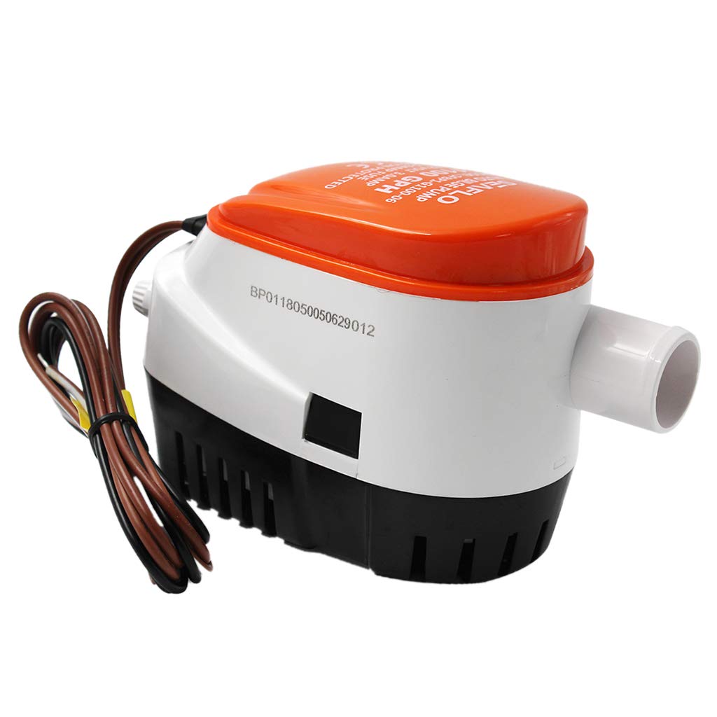 Bomba de Achique Automática B Blesiya 1100 GPH, Sumergible, Plástico, para Yates y Barcos de Pesca, 12V