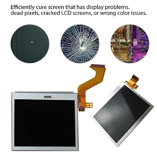 Image of 2023 New Replacement LCD Screen Display Compatible for Nintendo DS Lite DSL NDSL, Top Bottom Lower Screen Display