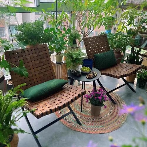 Set de conversation de terrasse en osier PE au design haut de gamme