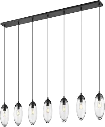 Z-Lite 651P-7L-MB Arden Chandelier, 7-Light 420 Total Watts, Matte Black