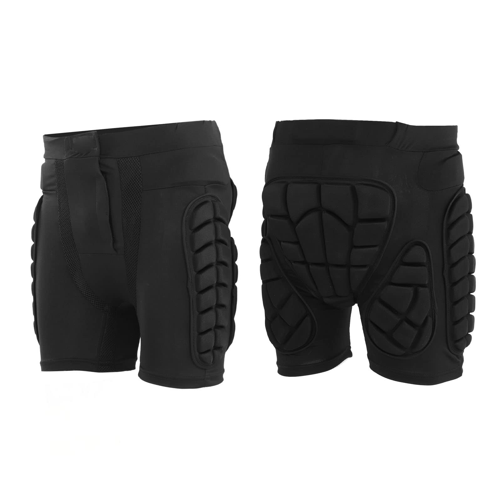 Alomejor H¨¹ftschutz Shorts Damen Herren Gepolsterte Schutzhose mit Elastischem Bund f¨¹r Extremsportarten Radfahren Skateboard Baumwoll-Polyester Bequeme Sportunterst¨¹tzung