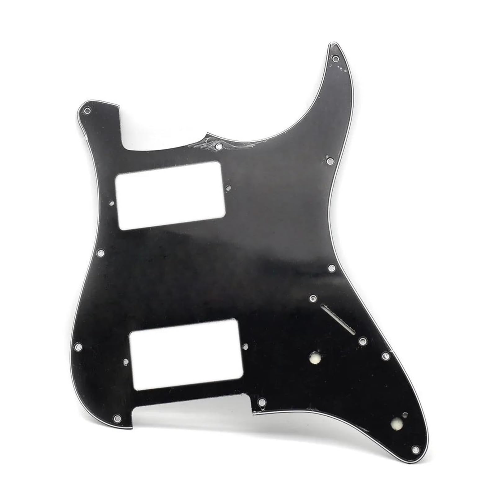 maskownica do gitary 10 szt. 11 otworów HH Guitar Pickguard Anti-Scratch Plate ze śrubami montażowymi do akcesoriów gitarowych FD ST Electric(Black)