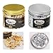 KINNO Fiocchi Foglia Oro-Fiocchi di Lamina d'oro per Artigianato e Arte, Unghie, Dorature, Pittura, Melma, 5g/Bottiglia (# 2.5 Oro + Argento)