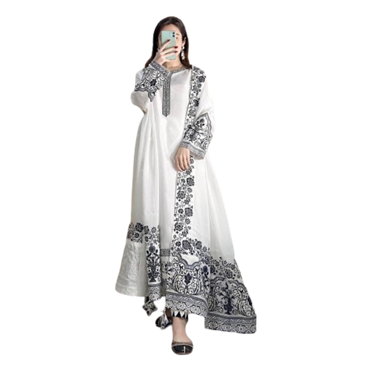 ANCHHODTEXTILE Women's Georgette Ethnic Wear for Women Semi Stitched Salwar Suit SFver-120 Diwali Outfit Bridal Light Gree... - Review, Price and Buying Guide