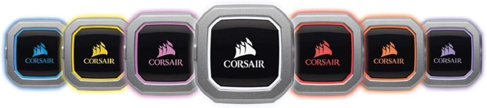 Corsair Hydro Series H100i PRO RGB AIO Liquid CPU Cooler, 240mm Radiator, Dual 120mm ML Series PWM Fans, Advanced RGB Lighting and Fan Software Control, Intel 115x/2066 and AMD AM4 compatible thumbnail 3