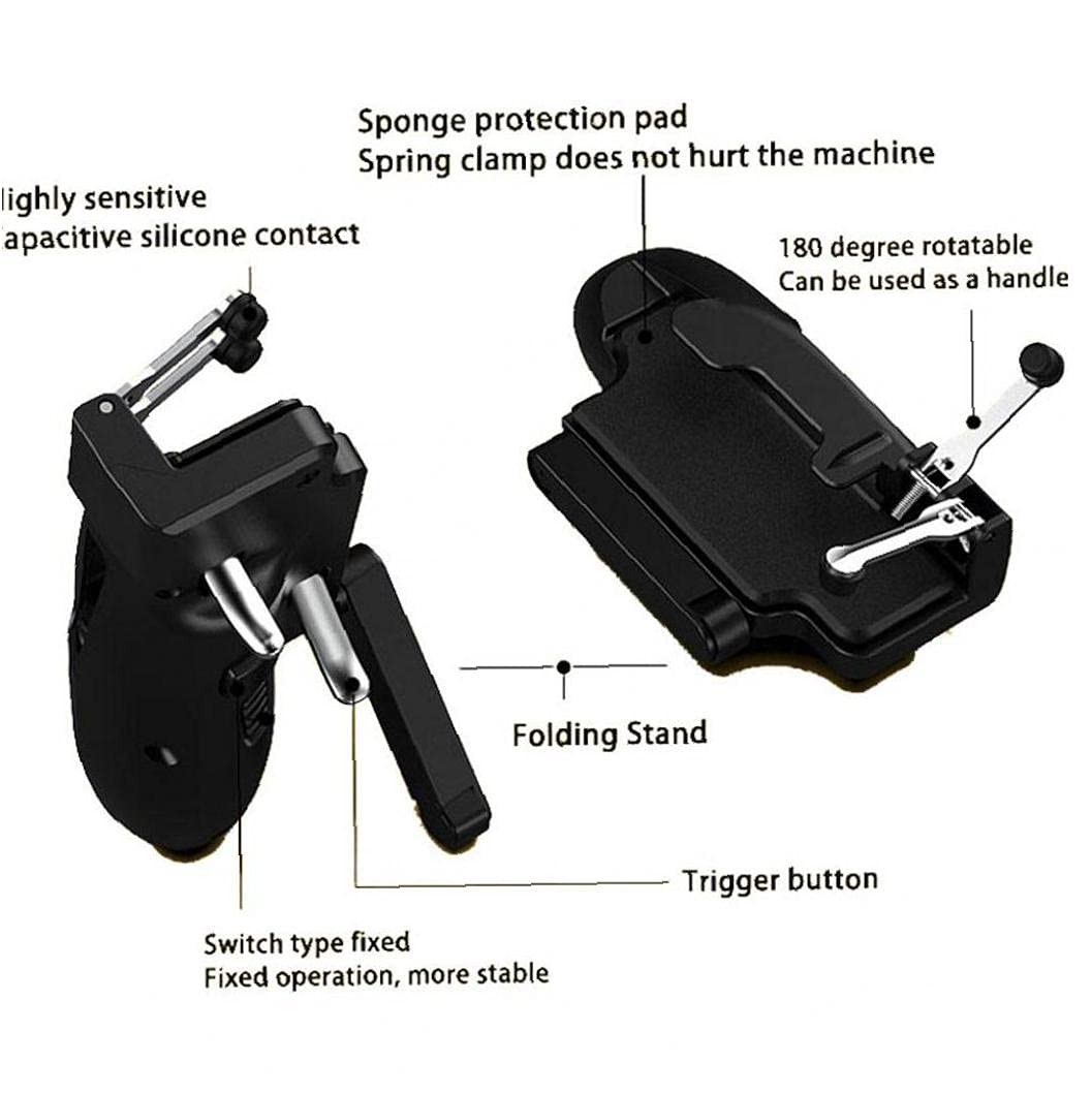 1Pair Móvil Joystick para PUBG Mobile Gamepad Seis Dedo PUBG Controlador Auxiliar Grip Tablet Juego Joystick Manija