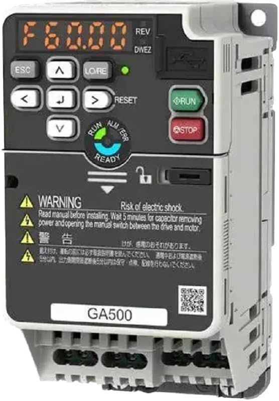 Bottom view of the GA700 AC Drive showing wiring terminals