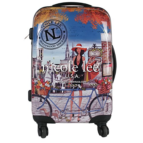 Nicole Lee Kiswa 21 Inch Rolling Abs Hard Case Carry-On