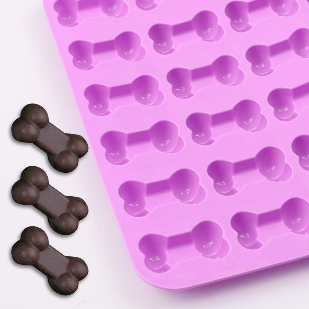 Silikon-Backformen, Lebensmittelqualität, BPA-frei für Schokolade, Süßigkeiten, Kuchen, Pudding, Gelee knochenfarben