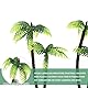 PartyKindom 【Kunststoff Mini-Palmen】 3pcs Kokospalmenmodell künstliche Bäume Landschaft Modell für Kuchen Gebäude Modell Landschaft