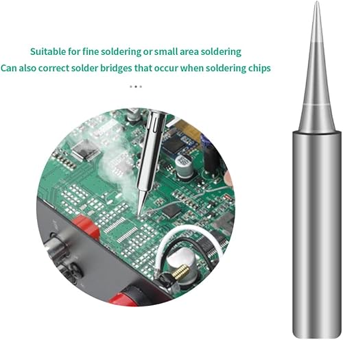 Miniatura 4 de 10 puntas de soldador 900M Kit de repuesto para Hakko, Yihua, Radio Shack, Aoyue, TENMA, ATTEN, Quick, estaciones de soldadura (900M-T-I)