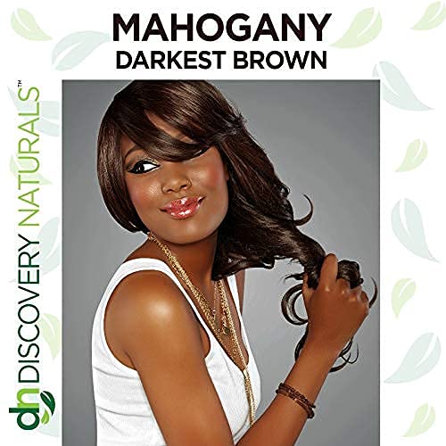Brown Henna Hair Color For All Kit | 100% All Natural Indigo Powder Hair Dye & Beard Dye (Mahogany Darkest Brown) Organic, Herbal & Vegan Chemical & Cruelty Free Permanent Gray Coverage & Tinting