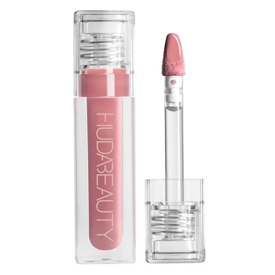 HUDA BEAUTY ORIGINAL | FAUX FILLER - Hochglänzender Gloss | Lippenstift mit veganem Kollagen | 3,9 ml | von BELLA | (SUGAR BABY, 3,9 ml (1er-Packung))