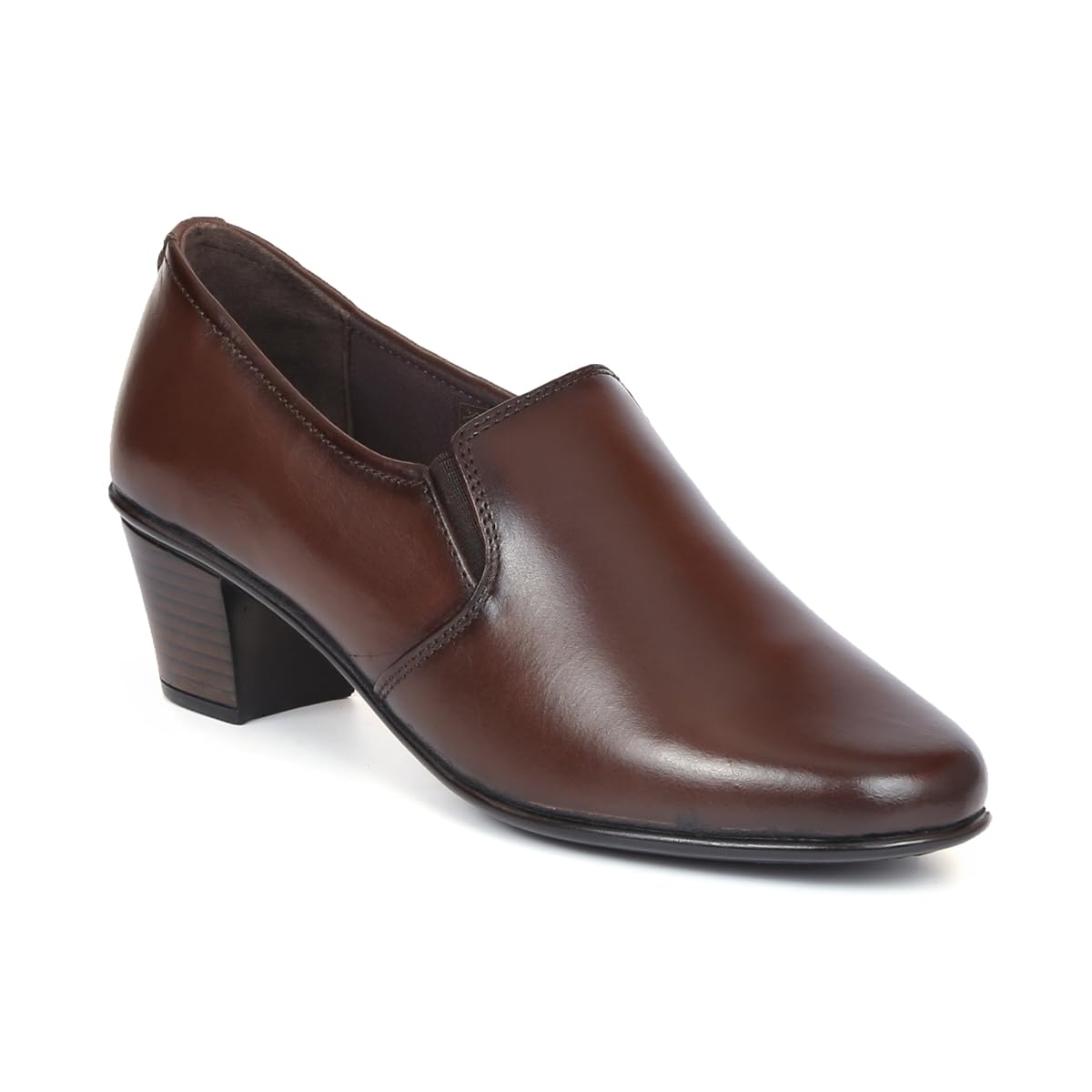 Zoom Shoes Genuine Burnished Leather Bellies for Women with French Heel for Formal and Casual Wear ZAL-1005 | Odour Resistant Slip On Shoes with Anti-Slip Technlogy & Cushioned Insoles (Brown, 5) (B0CVHBPZW1) Amazon Price History, Amazon Price Tracker