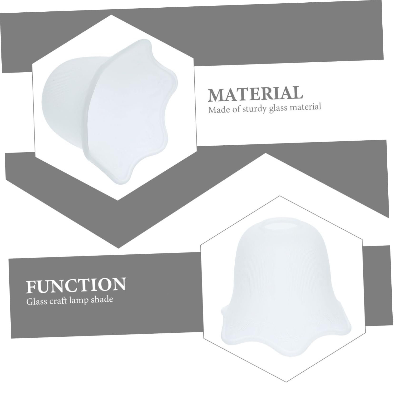 Paralume in Vetro Artigianale per Lampadina E27, Paralume Decorativo da Soffitto in Vetro Delicato, Set da 2 Pezzi per Illuminazione Ambientale e Camere da Letto